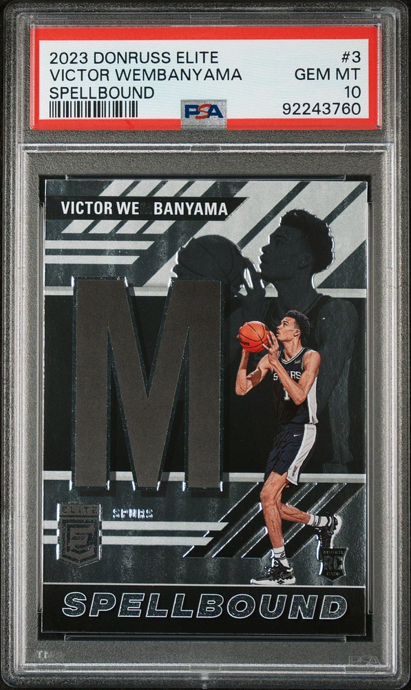 2023 Panini Donruss Elite Spellbound Victor Wembanyama PSA