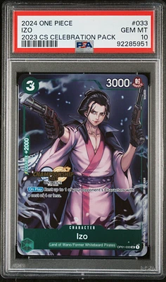 2024 One Piece Championship 2023 Celebration Pack 033 Izo PSA 10