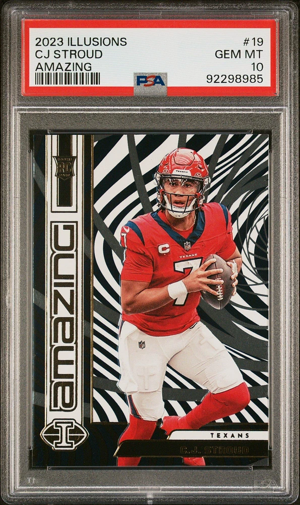 2023 Panini Illusions Amazing 19 Cj Stroud PSA 10