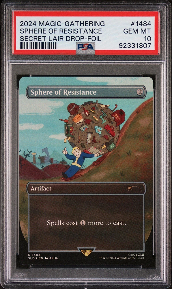 2024 Magic The Gathering Secret Lair Drop 1484 Sphere Of Resistance Foil PSA