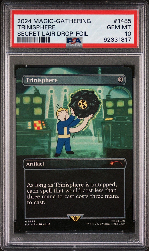 2024 Magic The Gathering Secret Lair Drop 1485 Trinisphere PSA 10