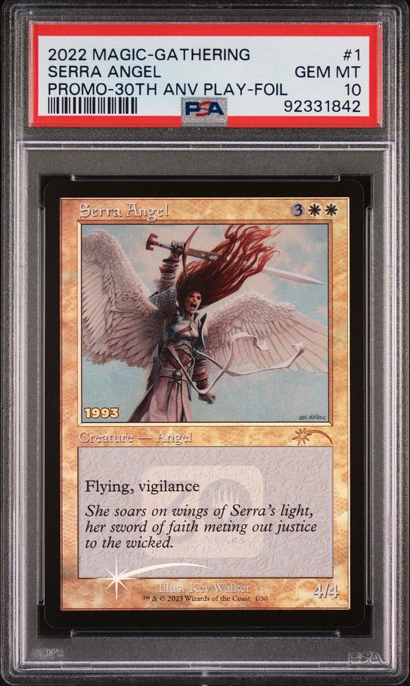 2022 Magic The Gathering Promo 1 Serra Angel PSA 10