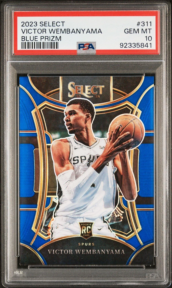 2023 Panini Select Victor Wembanyama Blue Prizm PSA