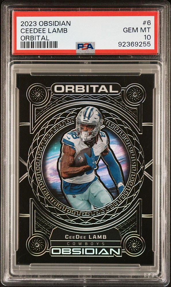 2023 Panini Obsidian Orbital 6 Ceedee Lamb PSA 10