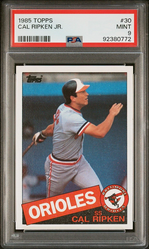1985 Topps 30 Cal Ripken Jr. PSA 9