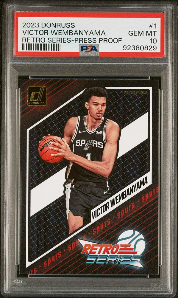 2023 Panini Donruss Retro Series 1 Victor Wembanyama Press Proof PSA 10