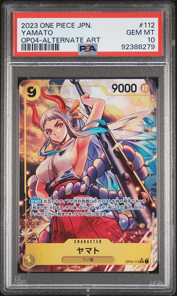 2023 One Piece Japanese Kingdoms Of Intrigue 112 Yamato Alternate Art PSA 10