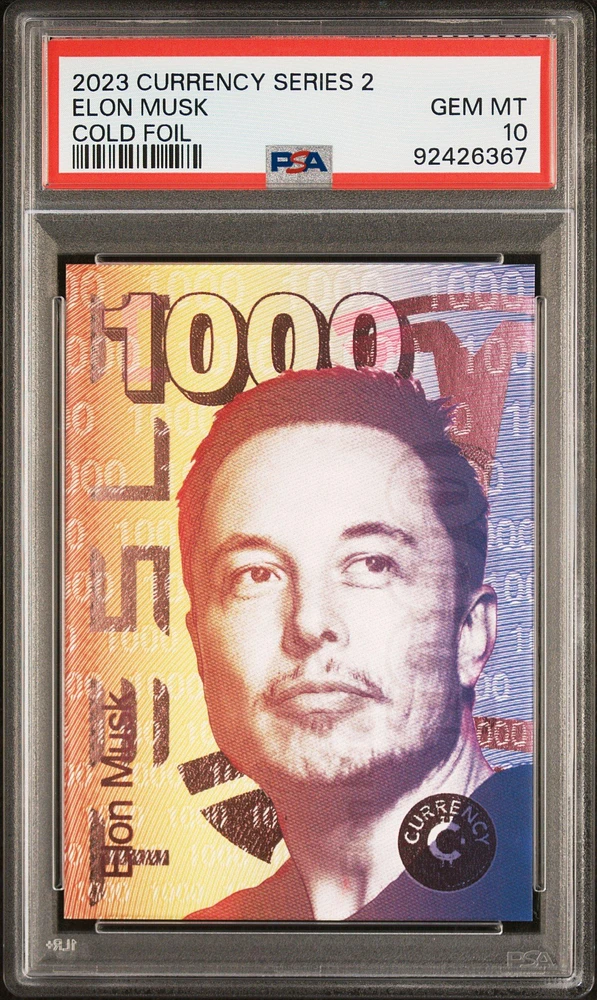 2023 Cardsmiths Currency Series 2 Cold Foil Elon Musk PSA 10
