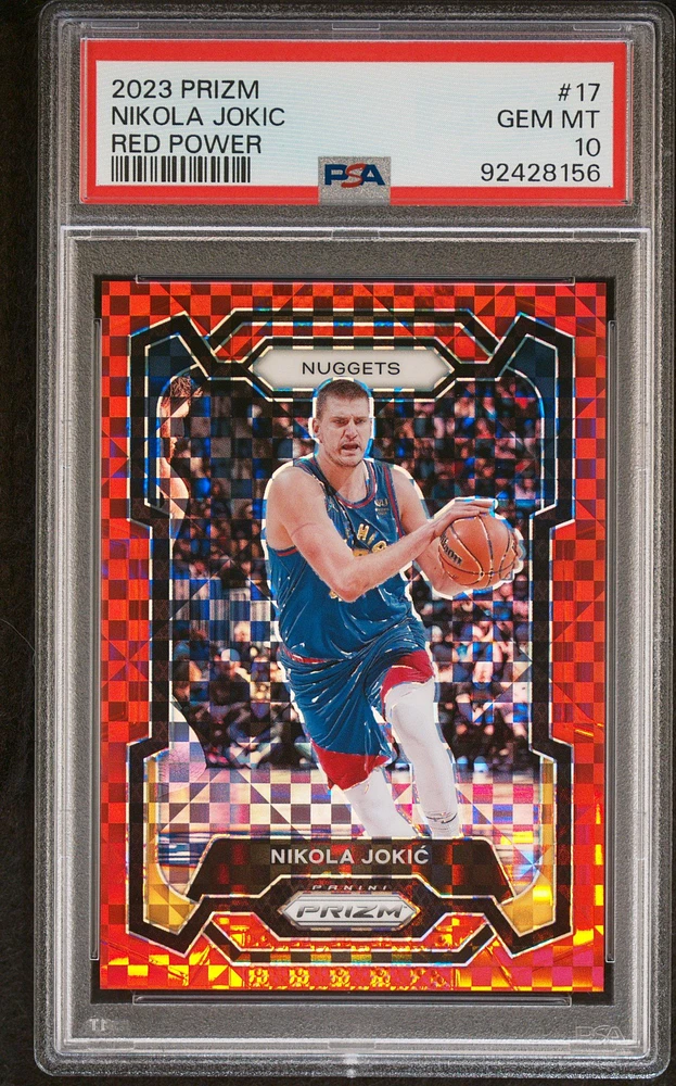 2023 Panini Prizm 17 Nikola Jokic Red Power PSA 10