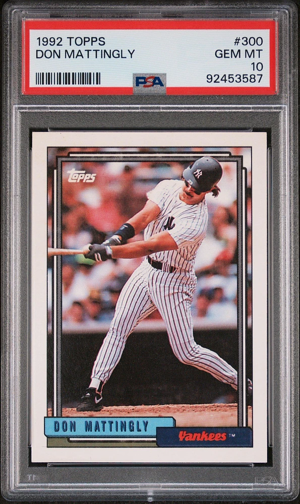 1992 Topps 300 Don Mattingly PSA 10