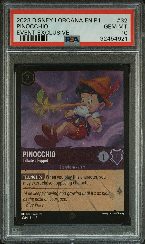2023 Disney Lorcana En P1-promo 32 Pinocchio