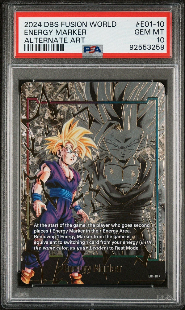 2024 Dragon Ball Super Card Game Fusion World Energy Marker Pack 01 E01-10 Energy Marker PSA 10