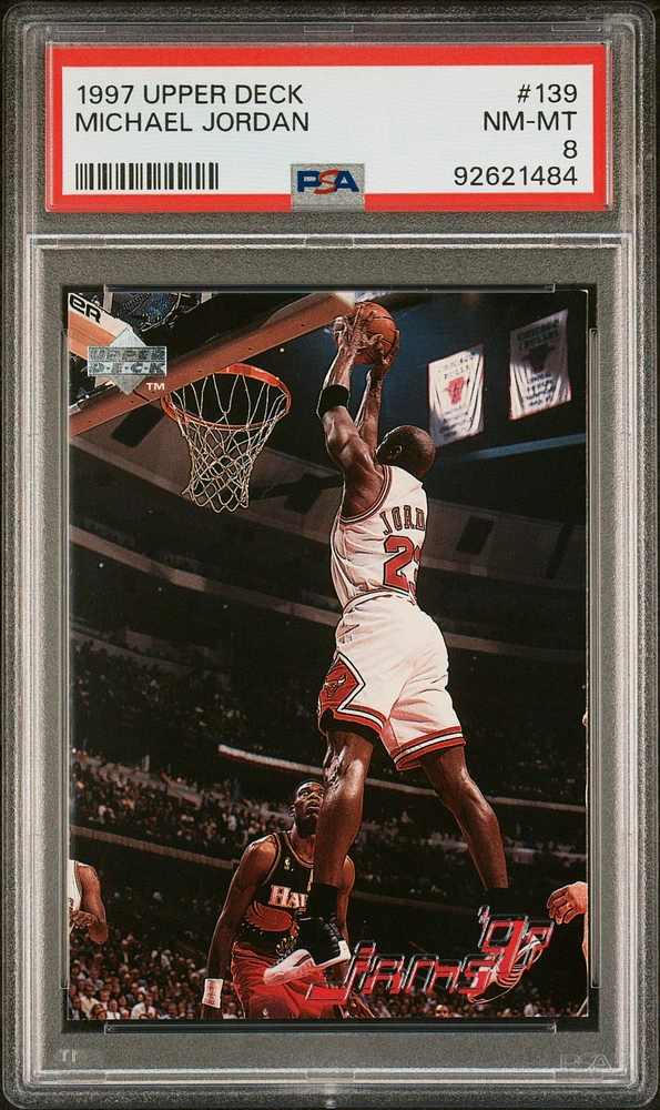 1997 Upper Deck 139 Michael Jordan PSA 8