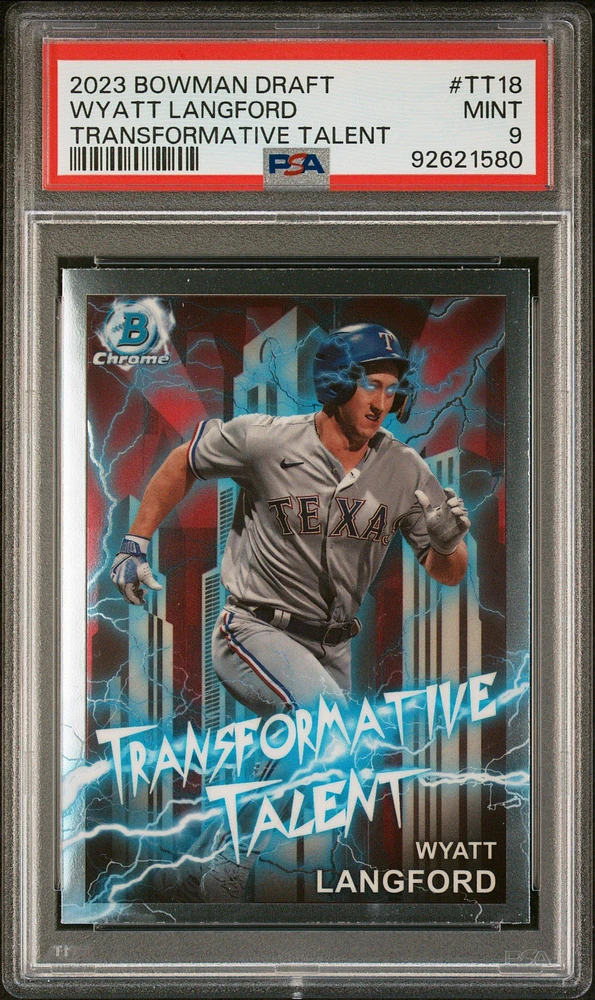 2023 Bowman Draft Transformative Talent Tt18 Wyatt Langford PSA 9