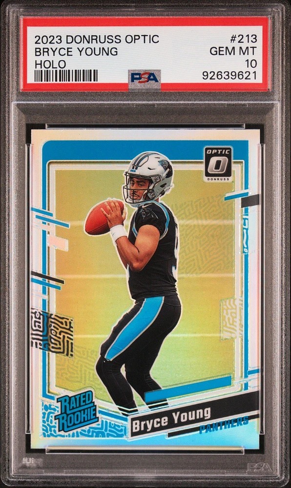 2023 Panini Donruss Optic 213 Bryce Young Holo PSA 10