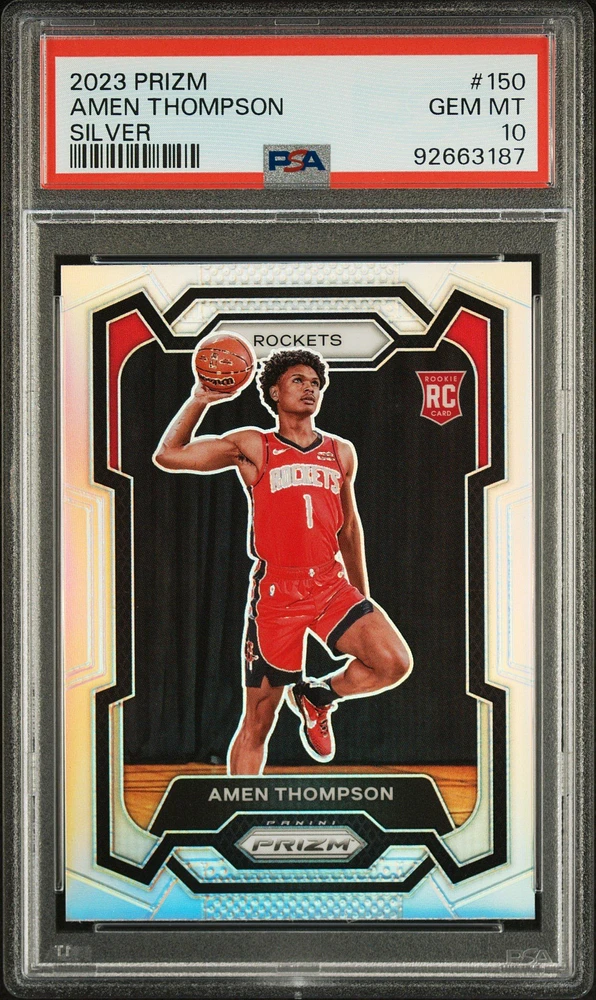 2023 Panini Prizm 150 Amen Thompson Silver Prizm PSA