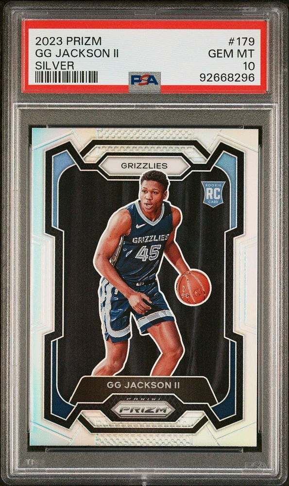 2023 Panini Prizm 179 Gg Jackson Ii Silver Prizm PSA 10