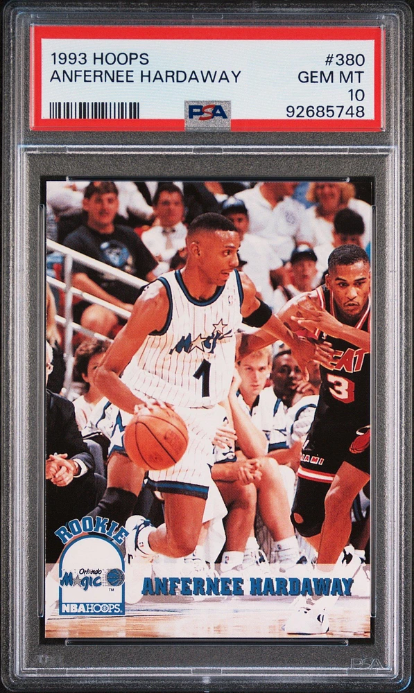 1993 Hoops 380 Anfernee Hardaway PSA 10