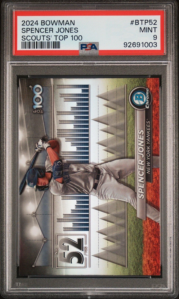 2024 Bowman Bowman Scouts' Top 100 Btp52 Spencer Jones PSA 9