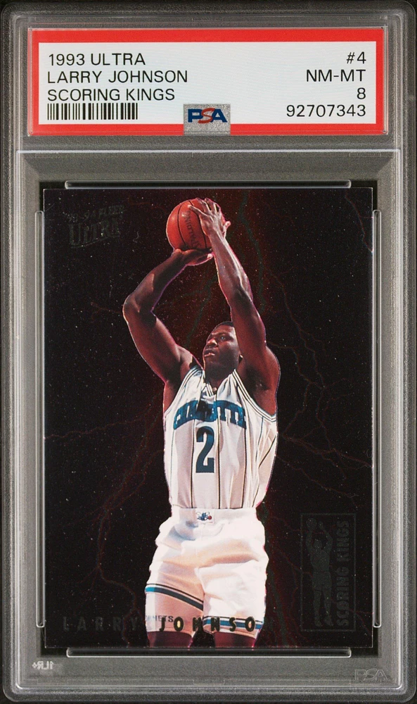 1993 Ultra Scoring Kings 4 Larry Johnson PSA 8