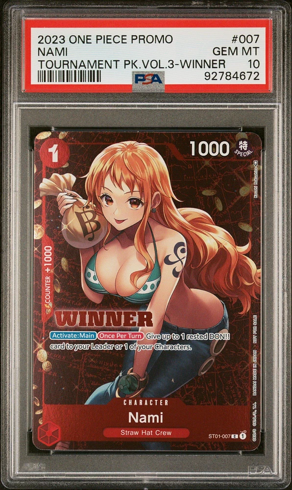 2023 One Piece Promos 007 Nami PSA 10