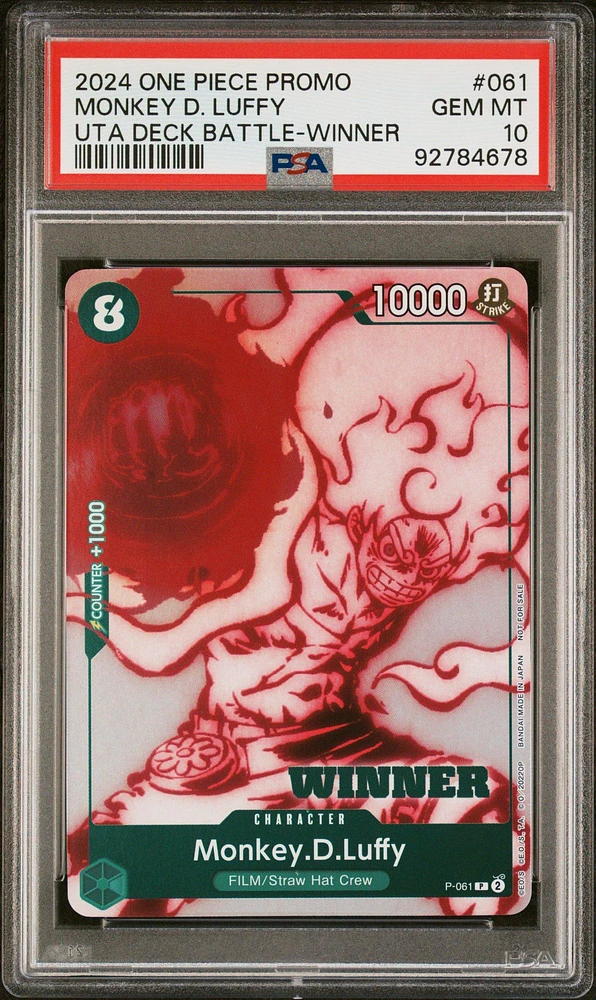 2024 One Piece Promos 061 Monkey D. Luffy PSA 10