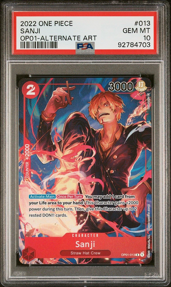 2022 One Piece Romance Dawn 013 Sanji PSA 10