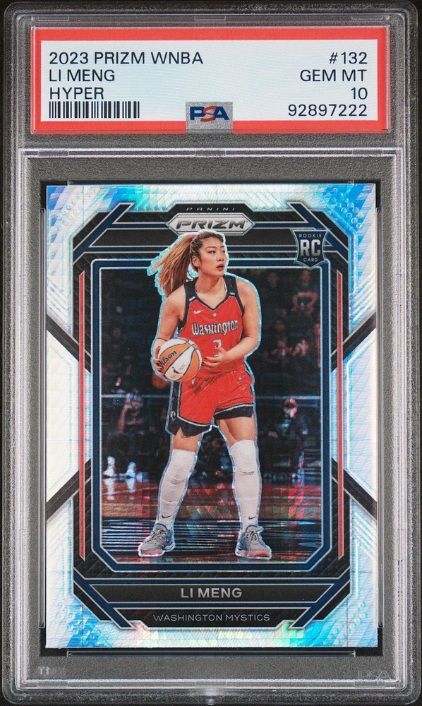 2023 Panini Prizm Wnba 132 Li Meng Hyper PSA 10