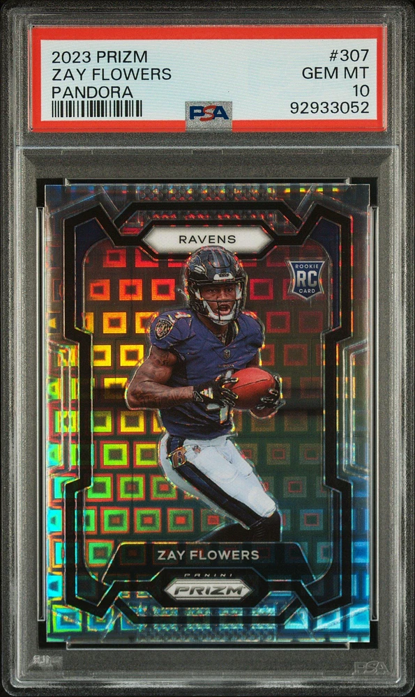 2023 Panini Prizm 307 Zay Flowers Pandora PSA 10