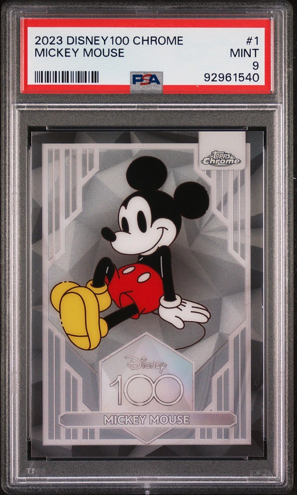 2023 Topps Chrome Disney100 1 Mickey Mouse PSA 9
