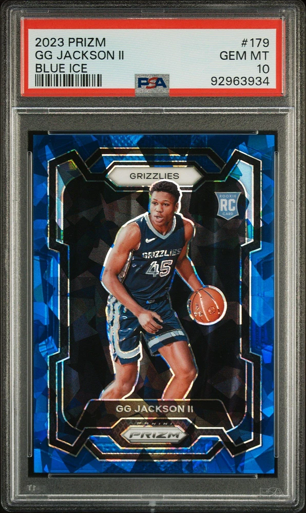 2023 Panini Prizm 179 Gg Jackson Ii Ice PSA 10