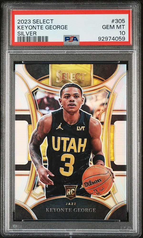 2023 Panini Select 305 Keyonte George Silver Prizm PSA 10