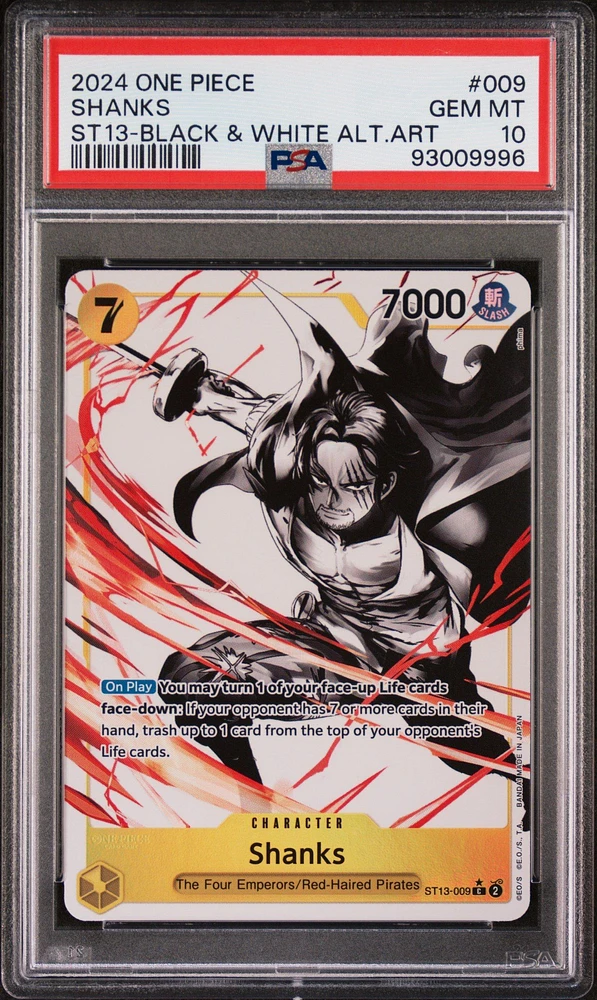 2024 One Piece Ultra Deck-the Three Brothers 009 Shanks PSA 10