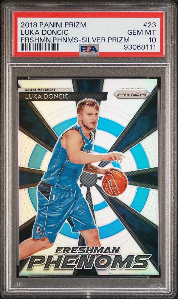 2018 Panini Prizm Freshman Phenoms 23 Luka Doncic Silver Prizm PSA 10