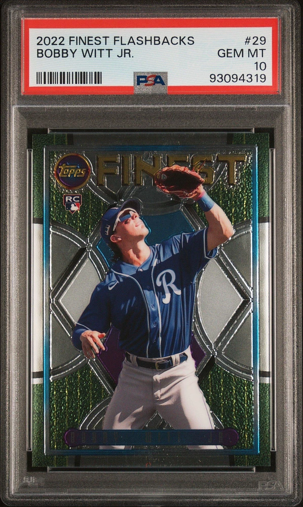 2022 Topps Finest Flashbacks 29 Bobby Witt Jr. PSA 10