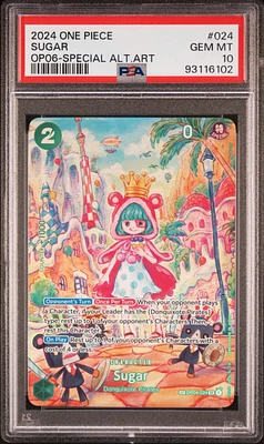 2024 One Piece Wings Of The Captain 024 Sugar Special Alternate Art PSA 10
