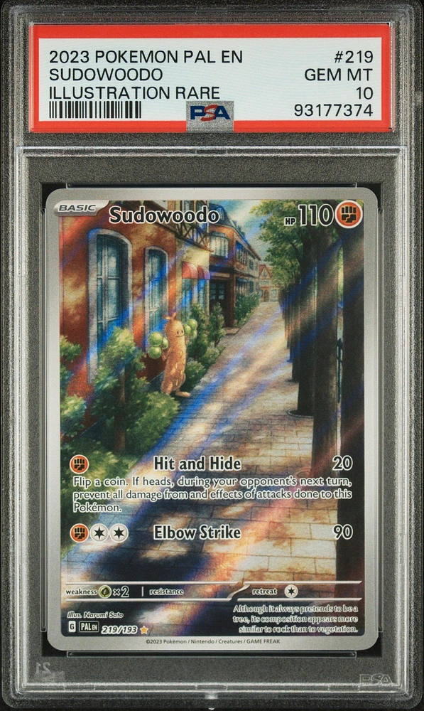 2023 Pokemon Pal En-paldea Evolved 219 Sudowoodo PSA 10