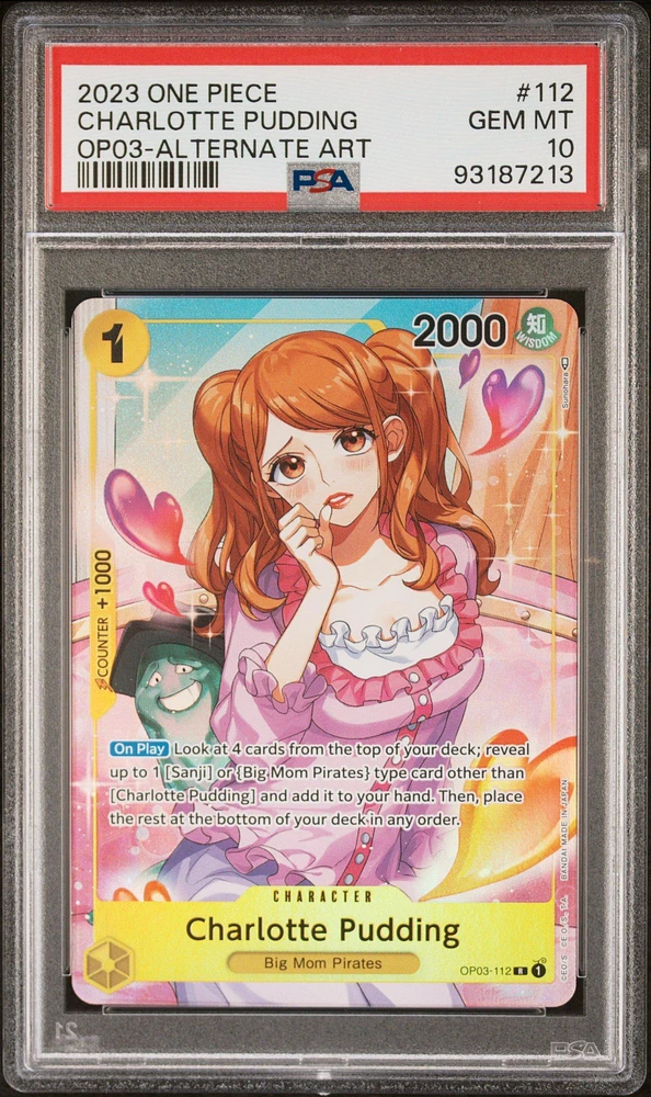 2023 One Piece Op03-pillars Of Strength 112 Charlotte Pudding Alternate Art PSA 10