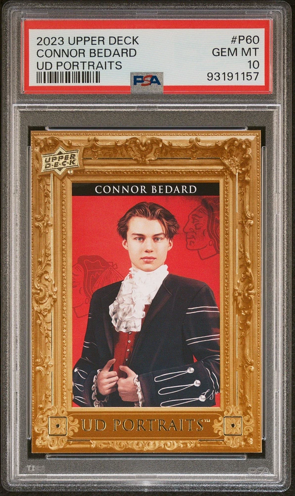 2023 Upper Deck Ud Portraits P60 Connor Bedard PSA 10