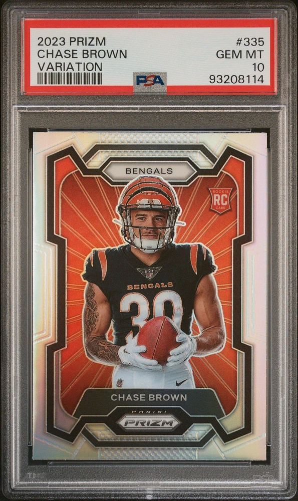 2023 Panini Prizm 335 Chase Brown Variation PSA 10