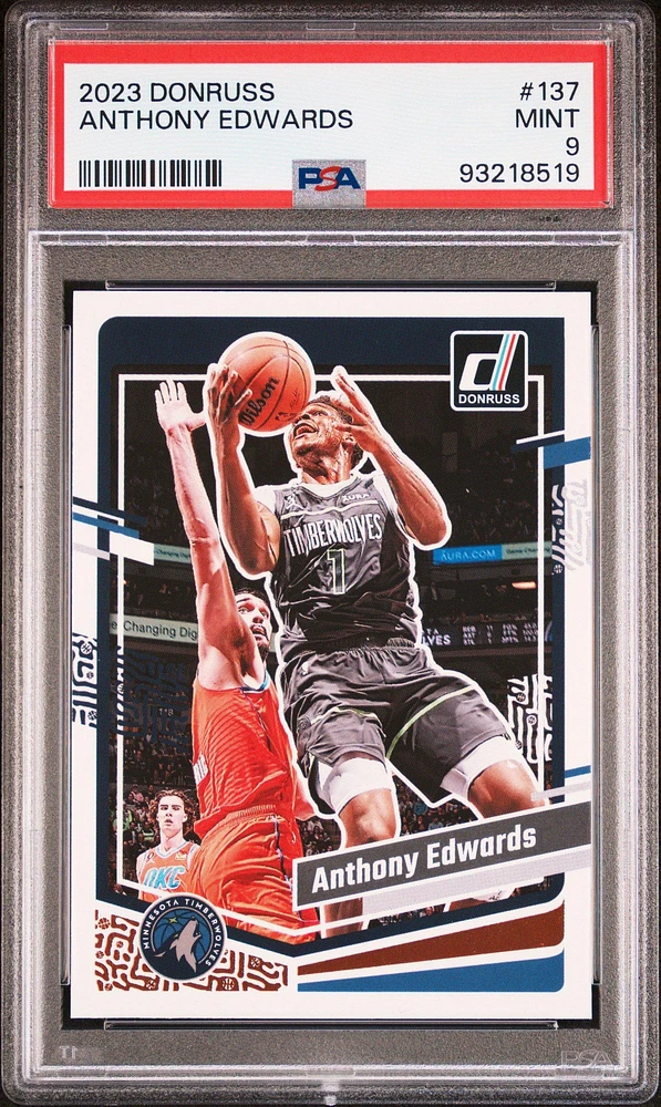 2023 Panini Donruss 137 Anthony Edwards PSA 9