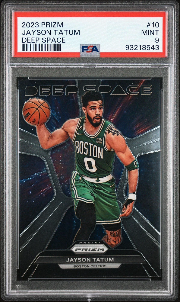 2023 Panini Prizm Deep Space 10 Jayson Tatum PSA 9
