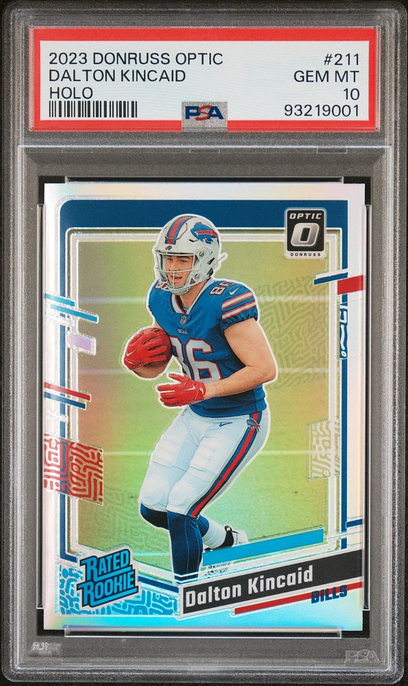 2023 Panini Donruss Optic 211 Dalton Kincaid Holo PSA 10