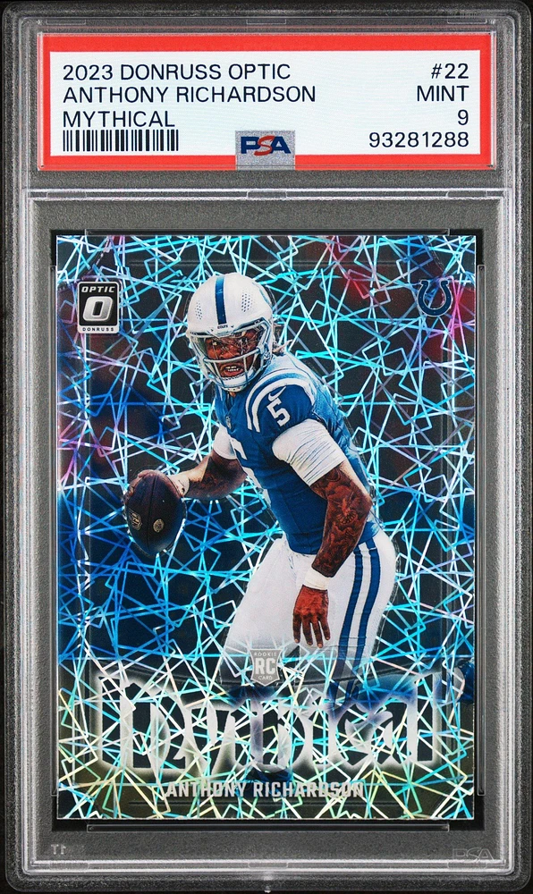 2023 Panini Donruss Optic Mythical 22 Anthony Richardson PSA 9