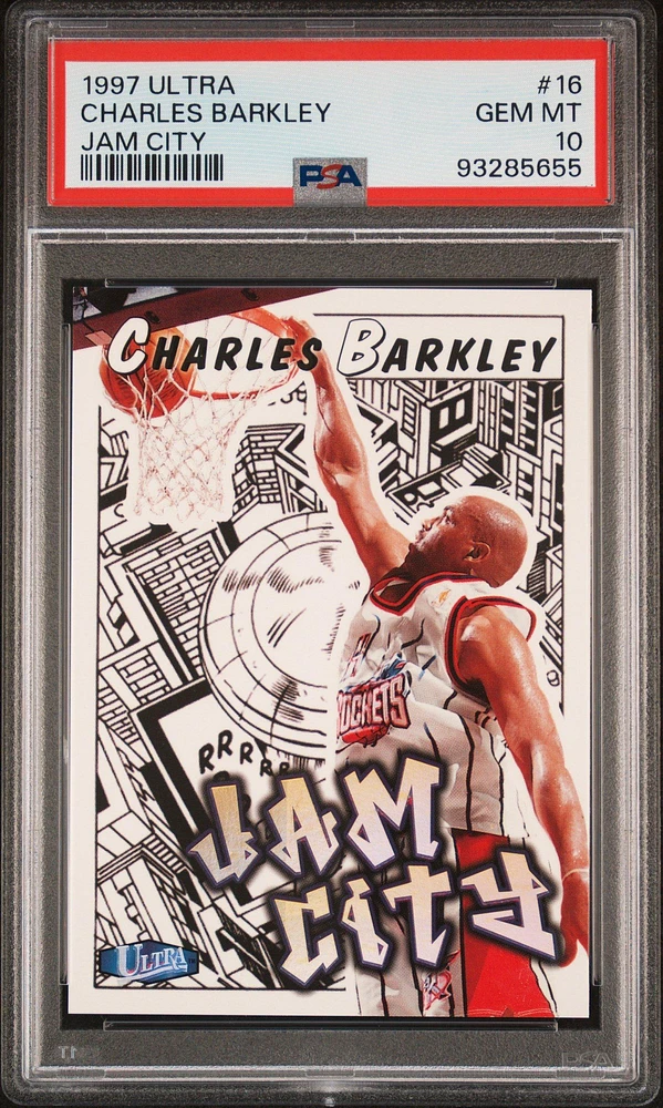 1997 Ultra Jam City 16 Charles Barkley PSA 10