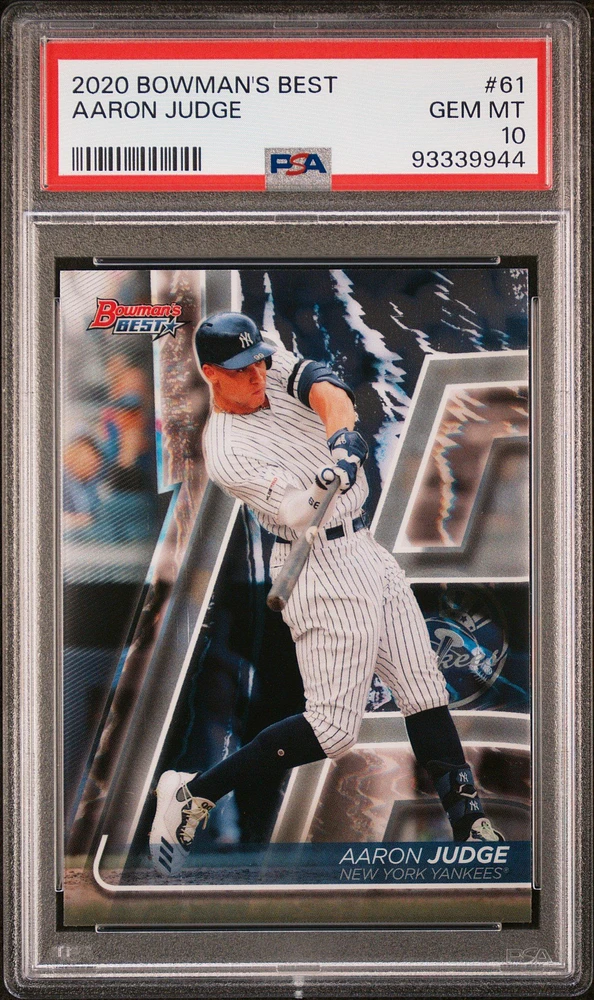 2020 Bowman's Best 61 Aaron Judge PSA 10