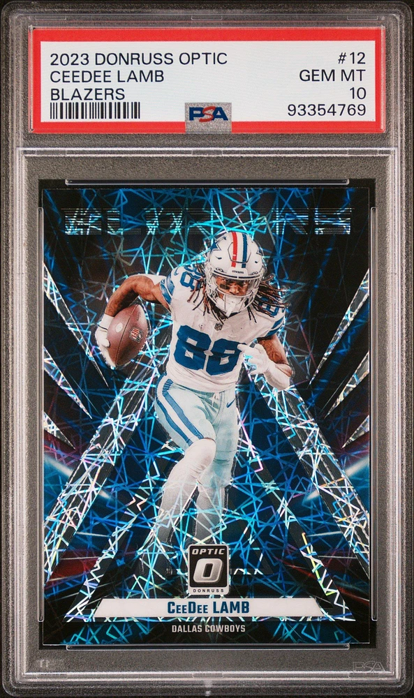 2023 Panini Donruss Optic Blazers 12 Ceedee Lamb PSA 10