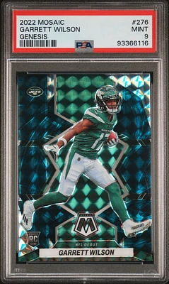 2022 Panini Mosaic 276 Garrett Wilson Genesis PSA 9