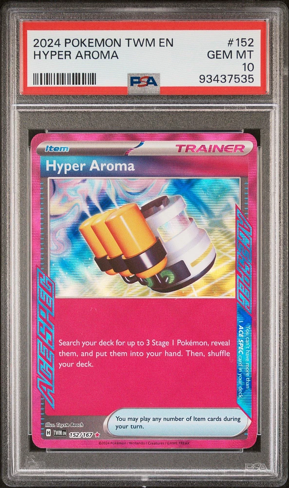 2024 Pokemon Twm En-twilight Masquerade 152 Hyper Aroma PSA