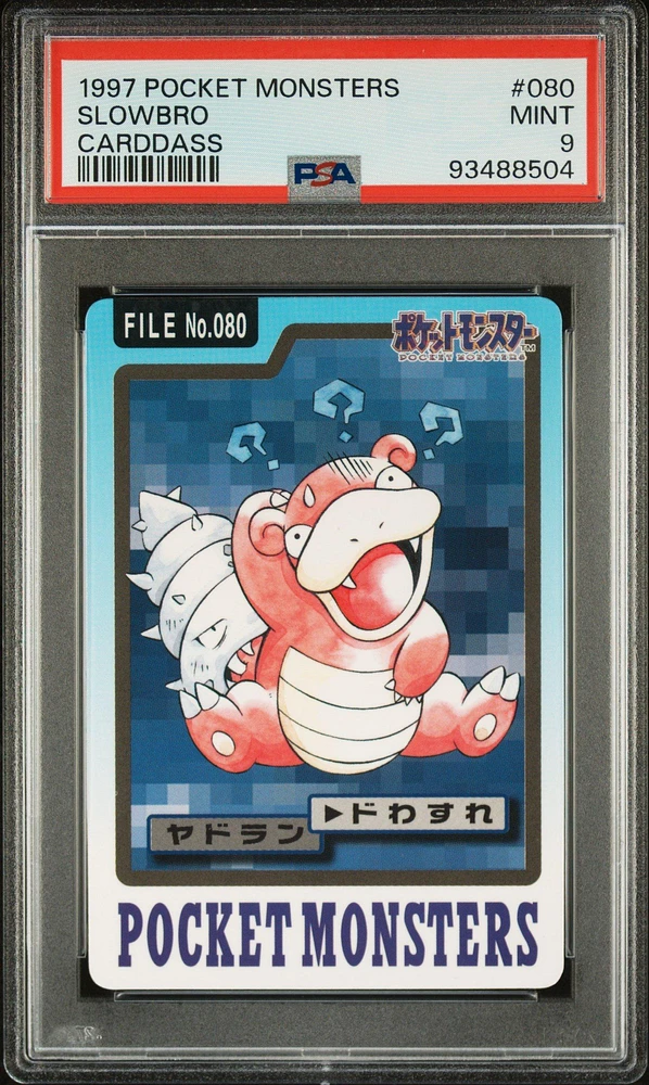 1997 Pocket Monsters Carddass 080 Slowbro PSA 9